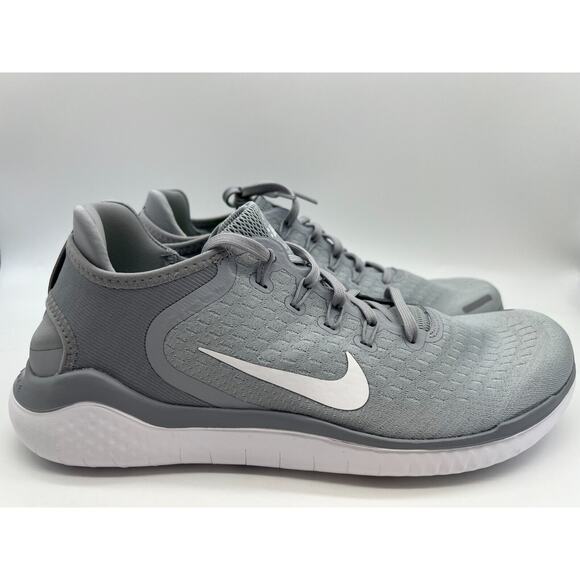 Nike Free RN 2018 Wolf Grey Running Shoes 942836-003 Men's Size 11.5 - Picture 1 of 12